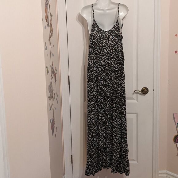 MAXI dress floral ditsy calico floral print Small @V - Picture 6 of 11